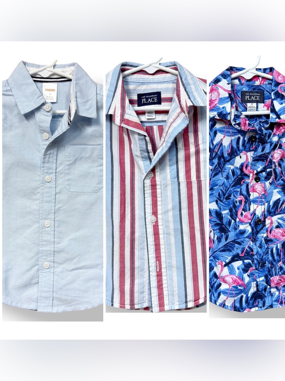 Toddler Boy Lot of 3 Button Down Shirt Gymboree Children’s Place size 3T